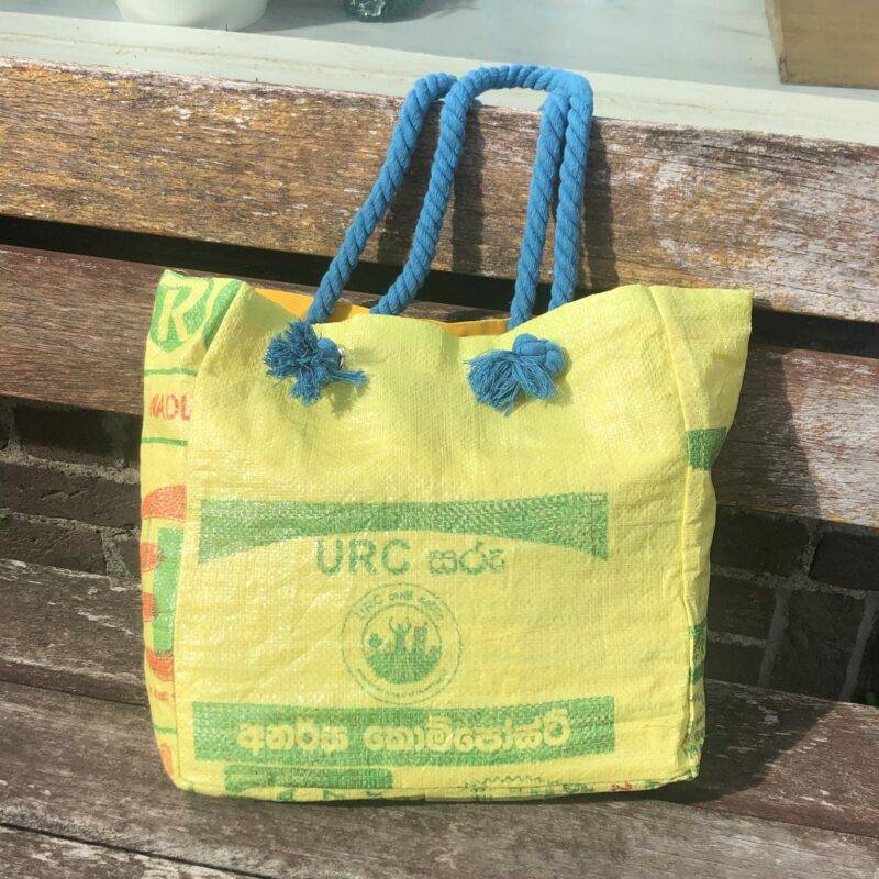 Bag from old rice sacks