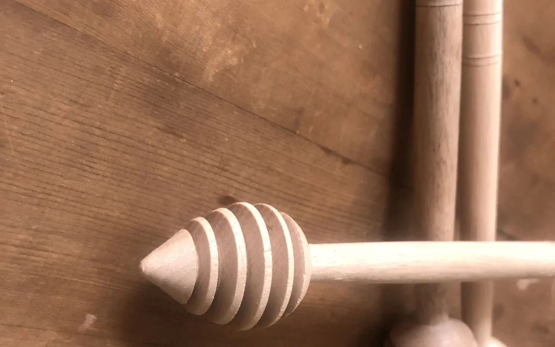 wooden honey spoon