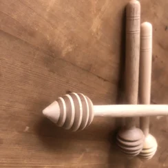 wooden honey spoon