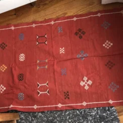 rood vloerkleed uit Zagora